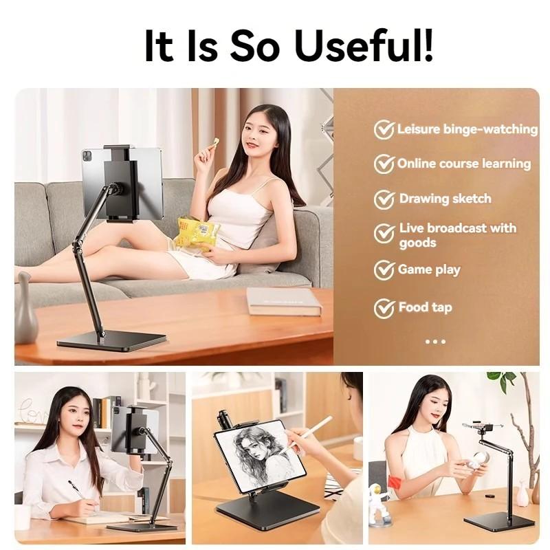 SG Tablet Mobile Phone Stand Holder Mount Lazy Bracket Long Arm Mount Clamp Adjustable Tablet Stand Universal Phone 1