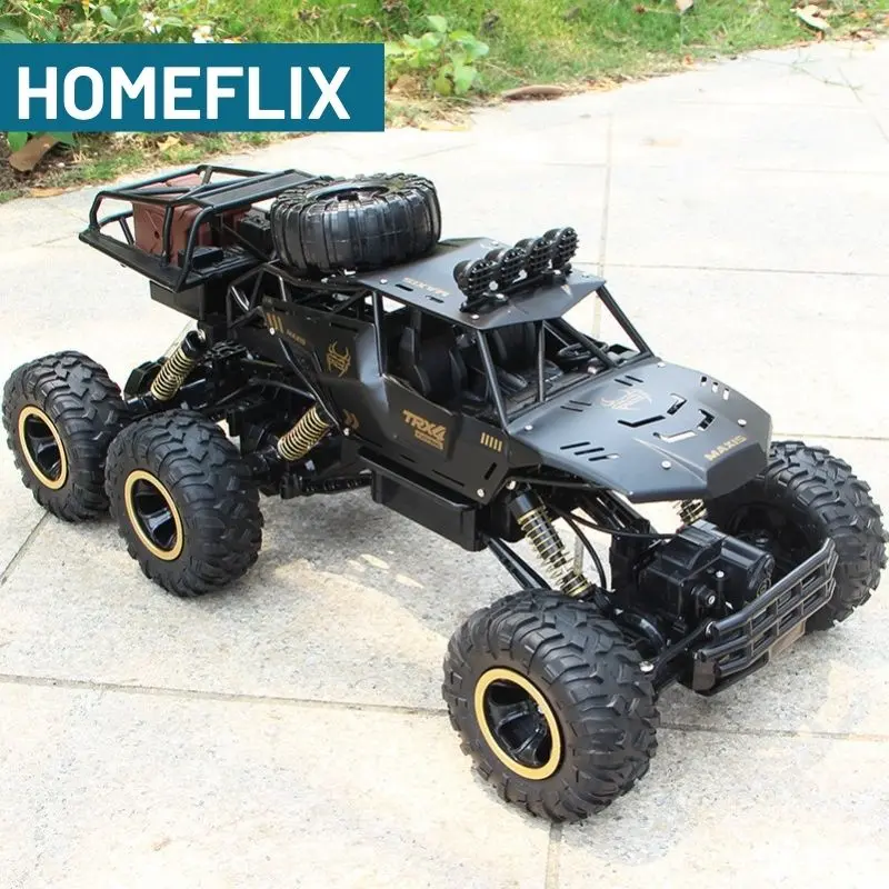 Mobil Remote Control RC Off Road Skala 1:18 6 Roda Hi-Q Remote Control Car dengan Charger Mainan Anak Mobilan Remot 0