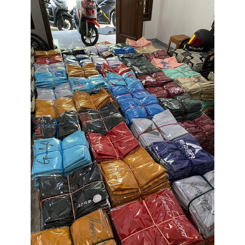 Paket hemat 3 kaos 3 celana panjang chinos pria Dewasa setelan 7