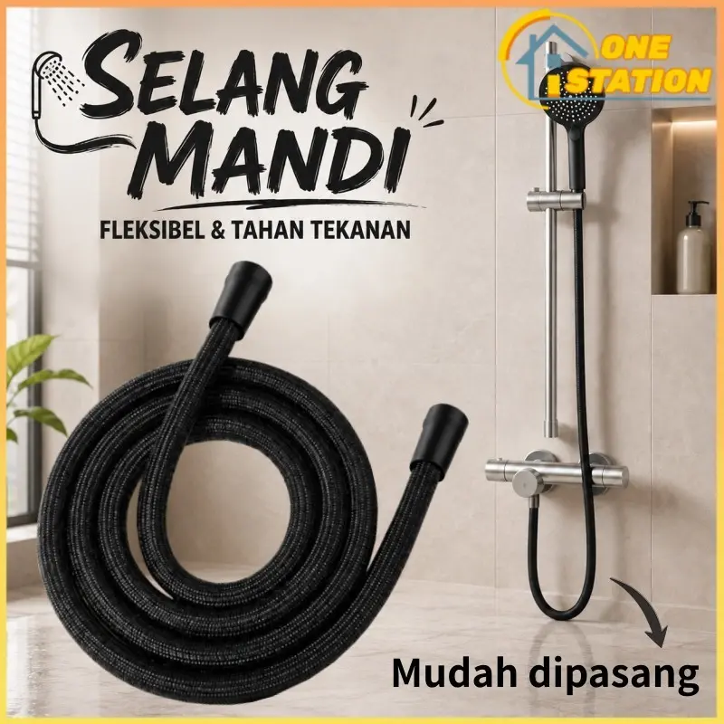 Selang Shower Nilon Fleksibel Tahan Suhu Tinggi, Anti Pecah, Cocok Untuk Pemanas Air Dan Kamar Mandi