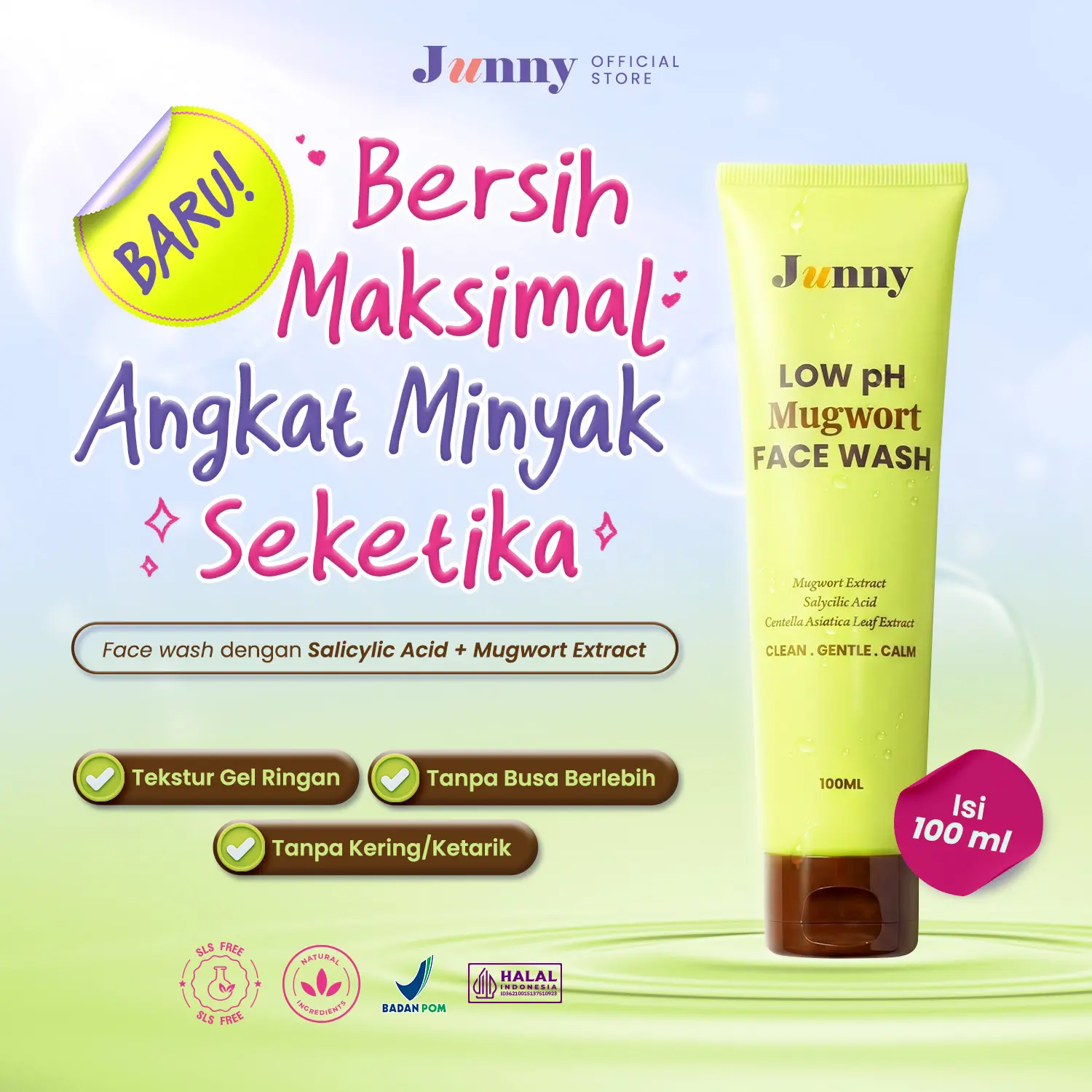 JUNNY - Low pH Mugwort Face wash
