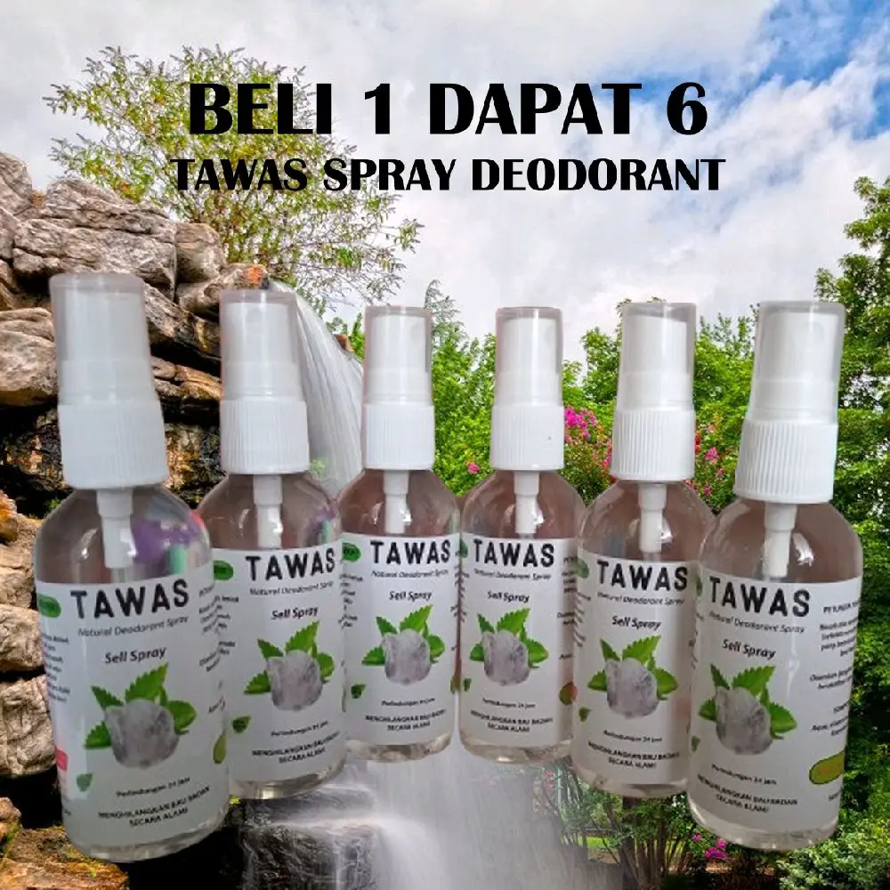 PAKET 6PCS  TAWAS DEODORANT SPRAY 60ML SO