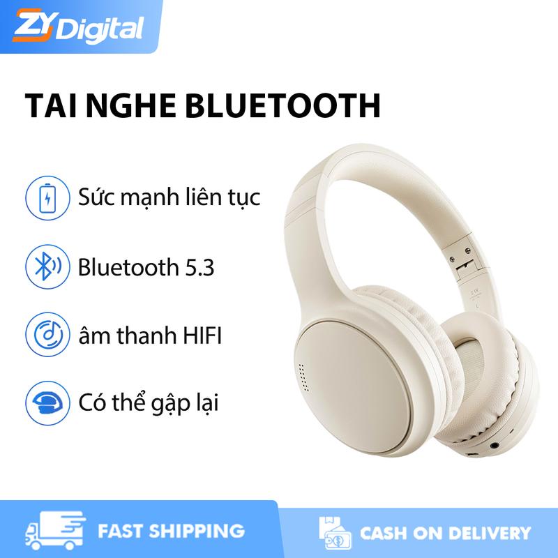 Không Dây, ZYDigital, Phiên Bản 5.3, BT037, Khử Tiếng Ồn Chủ Động ANC Điều Khiển Số,   Không Dây, Hỗ Trợ Kết Nối Có Dây, Cầm Tay Và Có Thể Gập Lại, Chất Lượng Âm Thanh HiFi tai nghe bluetooth earphones hi  phone tai  nghe headphones