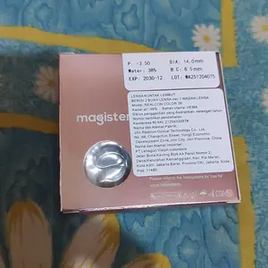 【COD】Magister OMG Softlens Minus 14-14.5mm (0.00 s/d -6.00) Sepasang Lensa kontak Kadar Air 38% Soflens minus Soflen minus Contact Lens Eye Brown