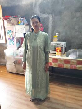 Product Review of Clarissa Dress Inner + Outher Brukat Premium Free Belt / Gamis Brukat Aplikasi Mutiara Busui Friendly / Gamis Kondangan Lebaran Mewah Elegant Simple By AM Ceruty Muslim from R**i 1