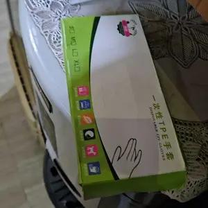 UNIQSOO 100 pcs Sarung Tangan TPE Sekali Pakai Sarung Tangan Plastik Pembersih Rumah Tangga Bebas Latex Hand Gloves Higienis Steril XY068