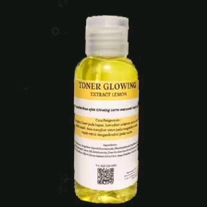 2 in 1 Toner Glowing Extra Lemon Bpom Pelicin Wajah Facial Mist Pelembab 5