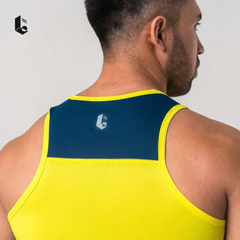 Lockerwear Baju Sleeveless Sport Slim Quick Dry Fit Lari Jogging Running Training Gym Fitness Kaos Singlet Pria 4