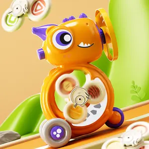 Super fun inertial dinosaur gyro flying saucer Kids