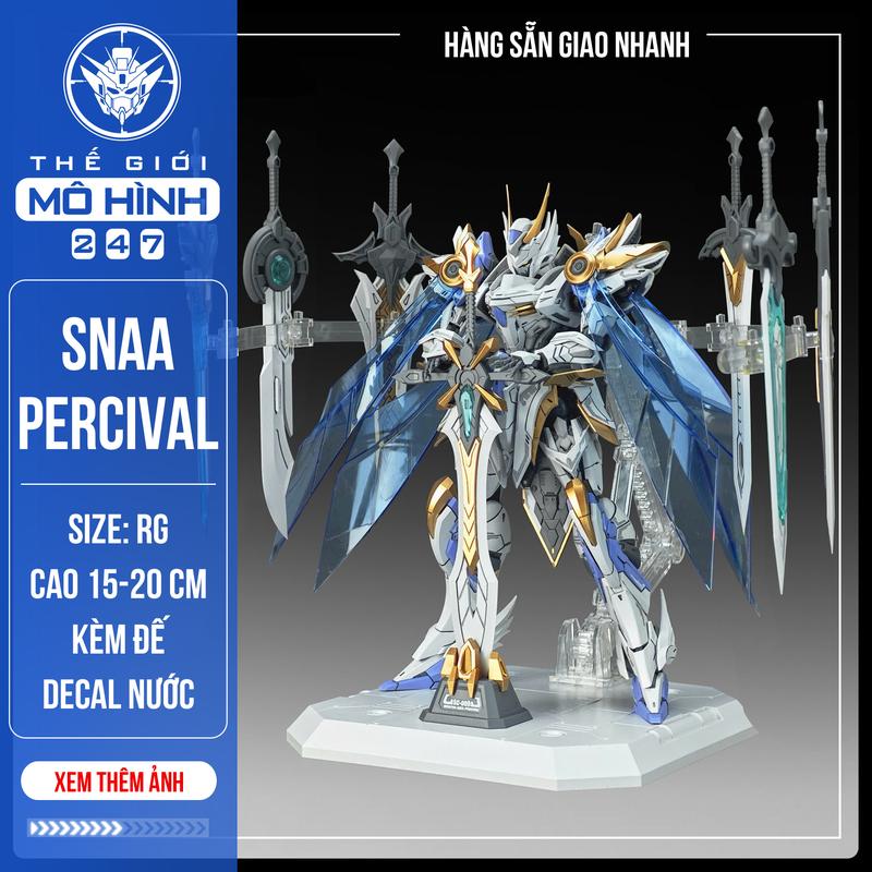 Kèm 7 vũ khí + áo choàng + đế Mô hình SC009 RG BE 1 144 Divine Invoker - Percival chính hãng SNAA