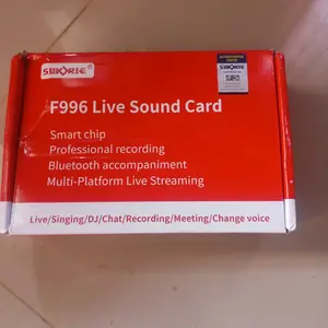 Siborie soundcard F996 Mixer Bluetooth sound card Audio USB External for phone PC Karaoke Keluarga