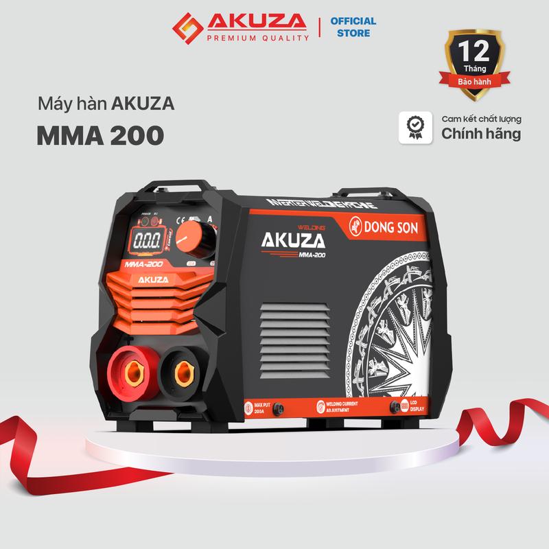 Quà tặng 4 que hàn Trọn bộ sản phẩm chính hãng máy hàn AKUZA MMA 200 pro đa năng nhỏ gọn trọng lượng 2KG