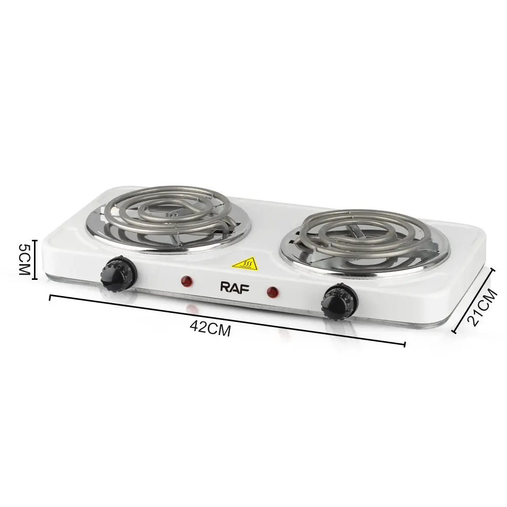 Raf Kompor Listrik 2 Tungku Double Ceramic Stove Untuk Panci Kaca Panci Besi Panci Keramik Peralatan