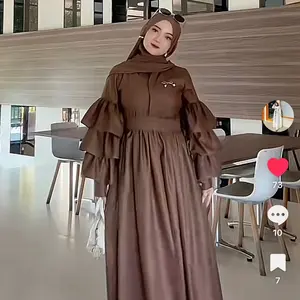 Byintanshop - Medina Dress Bahan Katun Toyobo Dress Kekinian Gamis Muslim Wanita