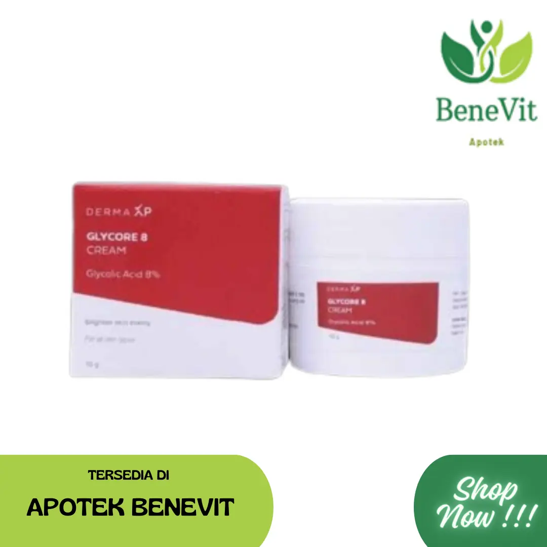 Glycore 8% cream 10 gr-  Untuk menyamarkan kulit Gelap dan Flek hitam