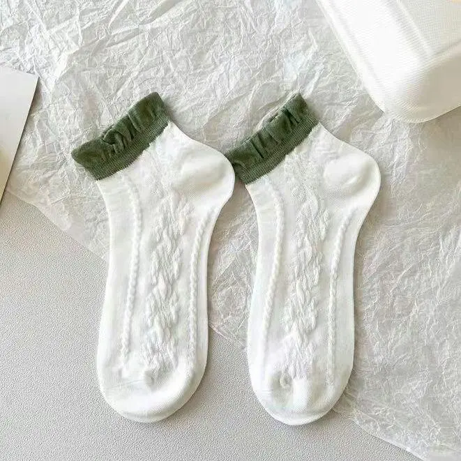 Kaos Kaki Ankle Dewasa Short Socks Unisex Kaus Kaki Semata Kaki Cod 9077 - Pendek, Wanita 4