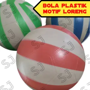 bola plastik motif loreng 1pcs