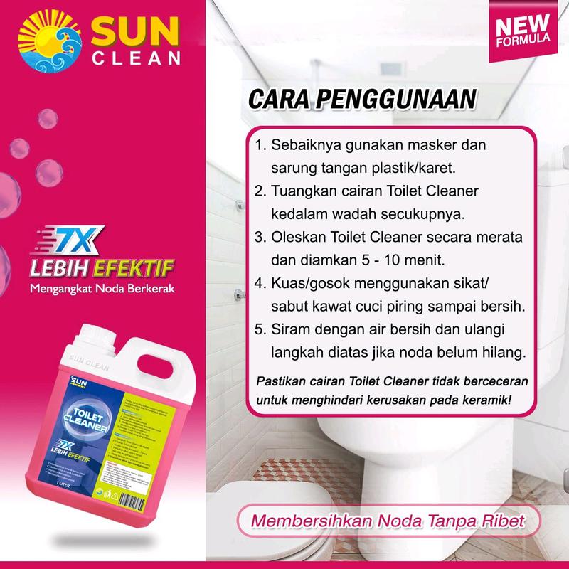 SUN CLEAN TOILET CLEANER CAIRAN PINK toilet kamar mandi, kloset, kramik,  gayung, ember Default