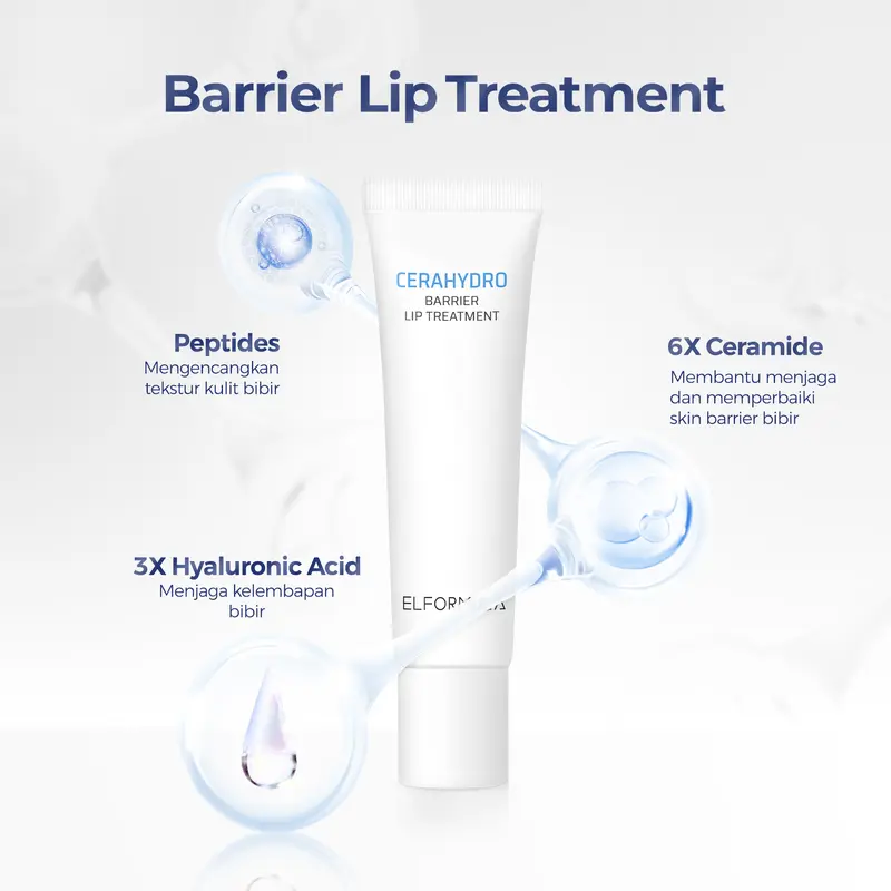ELFORMULA Bundle 2in1 - Cerahydro Barrier Lip Treatment + CeraHydro Barrier Repair Sunscreen SPF 50+++ 4