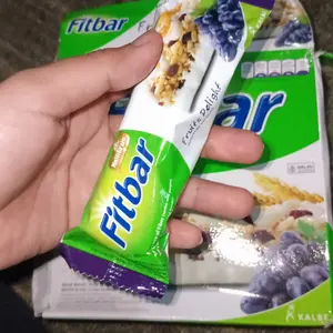 FITBAR Snack Sehat Rendah Kalori isi 5 x 22 gram Coklat/ Tiramisu/ Fruits Delight