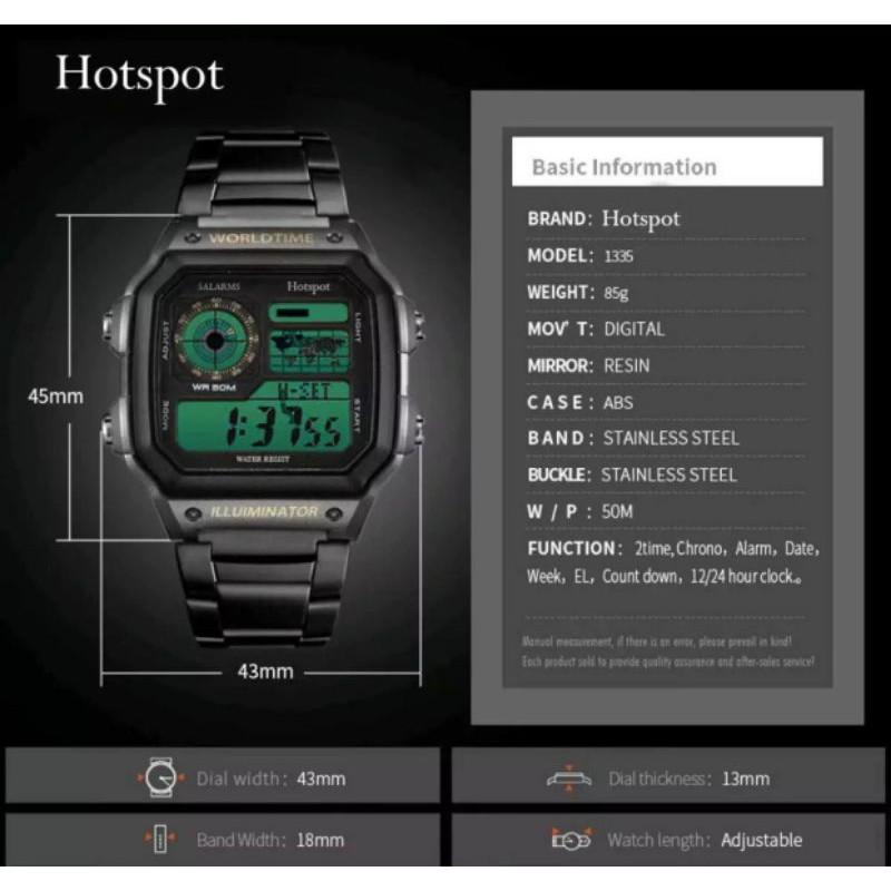 Jam Tangan Pria Wanita Hotspot Tahan air Jam Tangan Digital Pria Wanita Dewasa Remaja 1