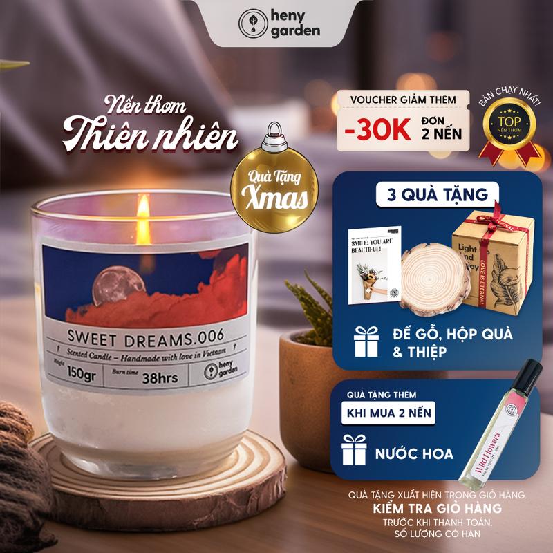  Nến Thơm Quà Tặng Noel Giáng Sinh Thư Giãn Decor Mùi Hương Dễ Ngủ HENY GARDEN  Nhiều Phân Loại  Phù Hợp Làm Quà Tặng 