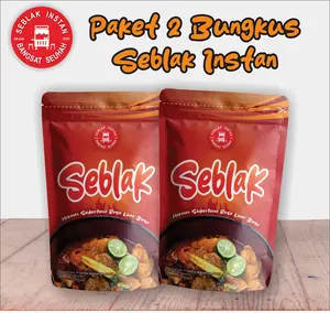 SEBLAK INSTAN PREMIUM BANGSATRIA ( 2 PCS ) Makanan Jajanan Organik Pedas Alami Kuning Food