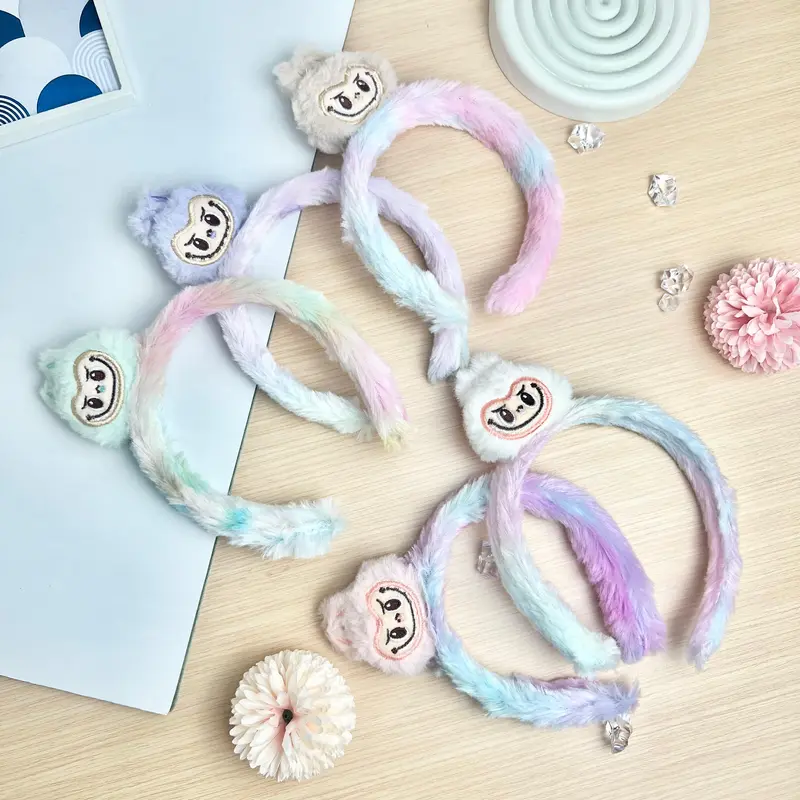 MJ - bando labubu rainbow premium kepala, bando viral labubu Headbands 5
