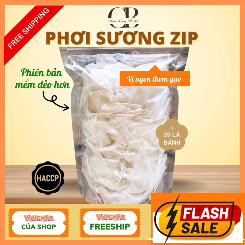 ZIP BÁNH TRÁNG PHƠI SƯƠNG TRÒN 20 LÁ - Ăn Vặt Snack Food BÁNH TRÁNG CÔ BÉ