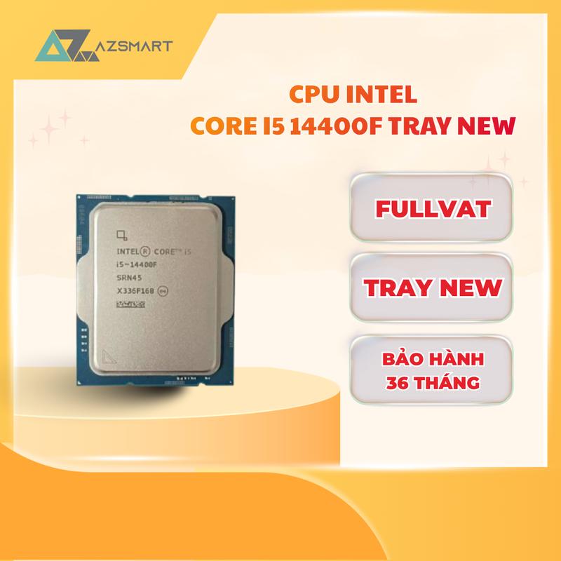 CPU Intel Core i5-14400F 10 Nhân 16 Luồng New Tray BH 36 Tháng Full VAT, Hiệu Năng Cao