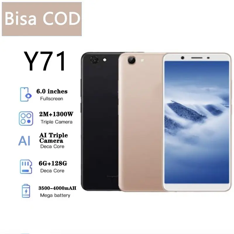 SMARTPHONE Y17 RAM 8/256GB/Y71 RAM 6/128GB GARANSI 1 TAHUN  ANDROID 1