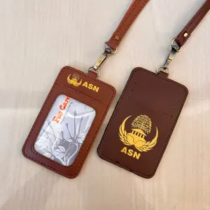 Id Card Kulit Name Tag ASN Id Card Kulit KORPRI Model Terbaru