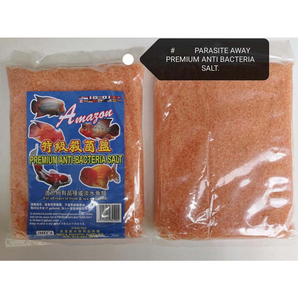 Coarse (2xPack) Amazon Anti Bacteria Brown Parasite Away Salt 1kg for Aquarium Fish Garam Ikan Akuarium