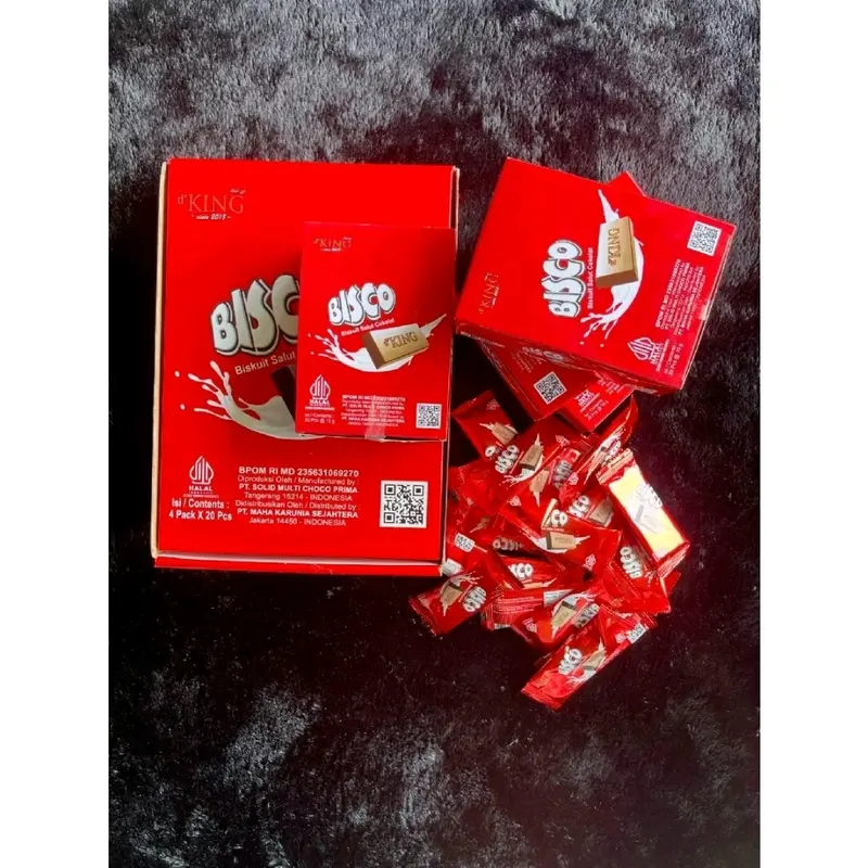 Coklat Bisco D'king 1 kardus Isi 80 batang 0