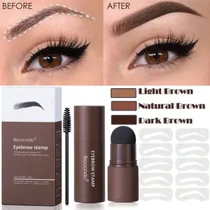 ibcccndc Eyebrow powder Cetakan Alis Stemple Alis Waterproof Tahan Lama