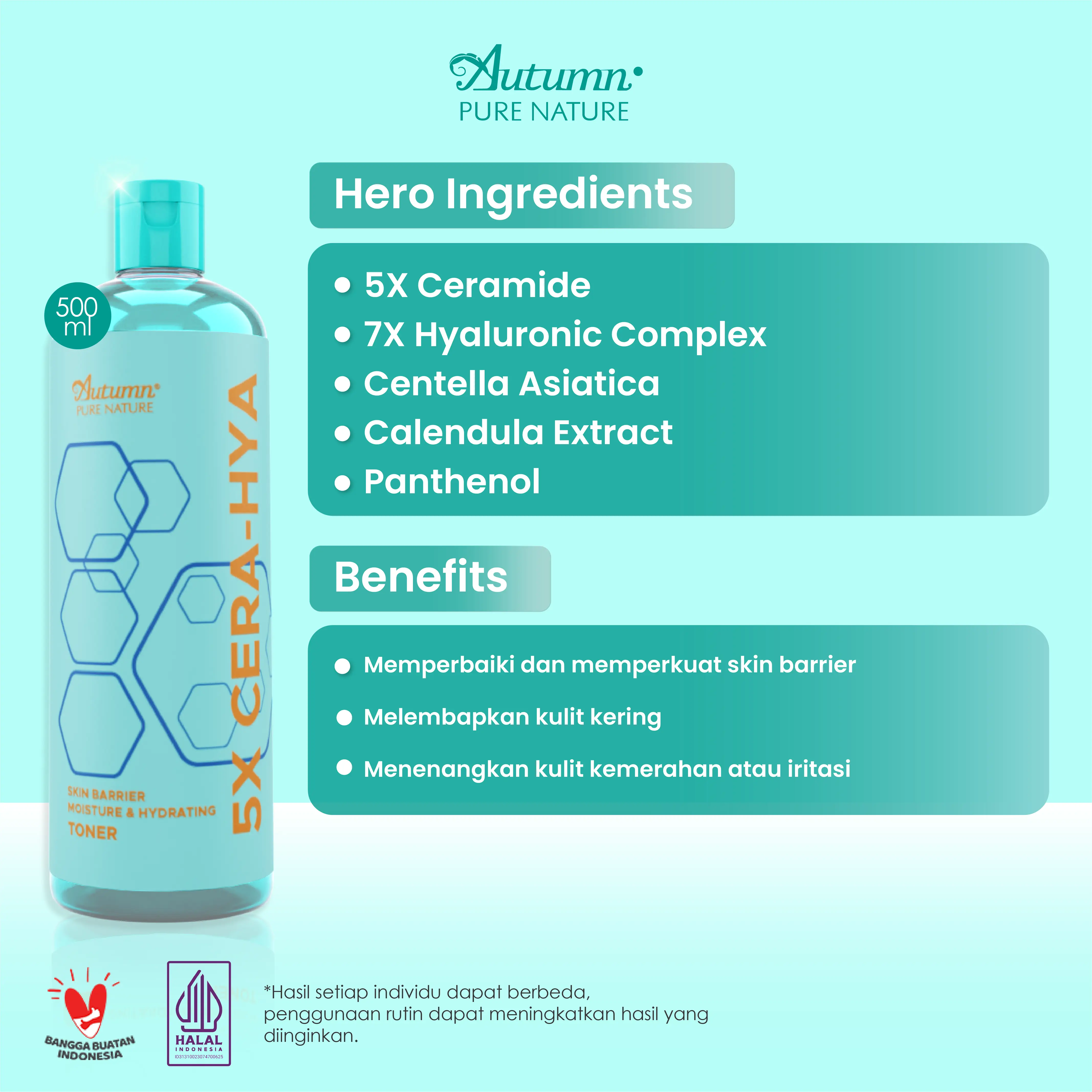 TONER 5X CERA-HYA 500ML (ACHT 500ML)