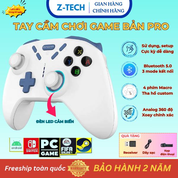 Tặng Giá Đỡ Điện Thoại Tay Cầm Chơi Điện Tử Vermilion S820 - PS5 P4 Plus T28 Pro Max Chơi FCO Mobie Liên Quân PUBG FreeFire,... Bluetooth Không Trễ Analog 360 Độ Pin Trâu Độ Rung Kép Đèn LED - Không Dây Máy Chơi Game joystick grips may game dientu