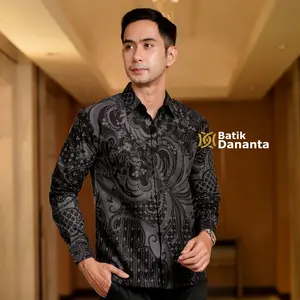 Dananta Batik Pria Modern Motif Dikda Lengan Panjang Pendek Batik Premium