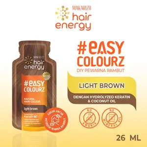 Makarizo Hair Energy Easy Colourz 26 mL - Light Brown - Hair Color - Pewarna Rambut Makarizo Hair Energy Easy Colourz 26 mL - Light Brown - Hair Color - Pewarna Rambut