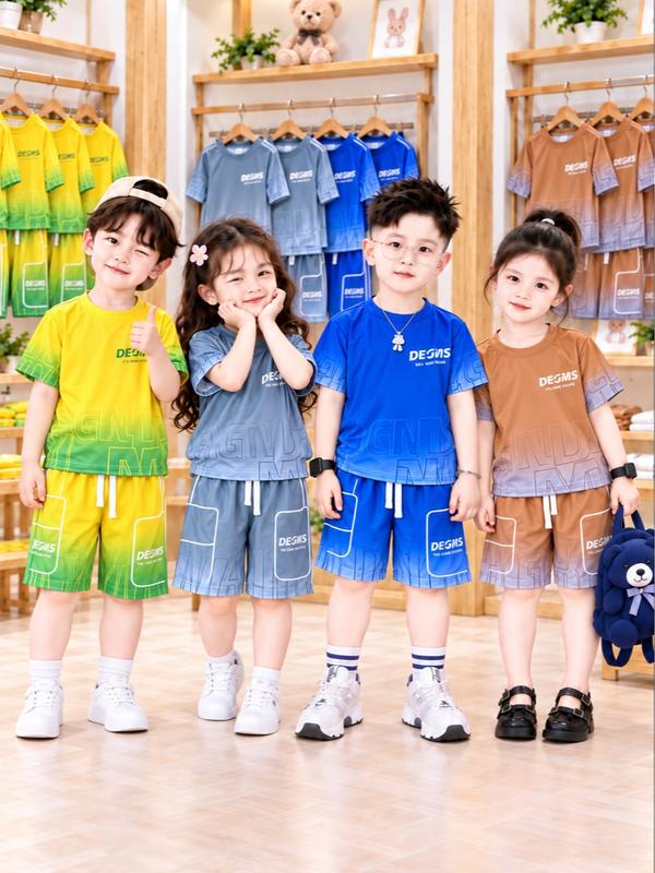 4Bộ/4Màu Sét Bộ Cộc Tay Boy Phố Cho Bé Từ 7-45kg Họa Tiết Unisex Chất Liệu Mềm Mịn Thiết Kế Độc Đáo Kích Cỡ Đa Dạng