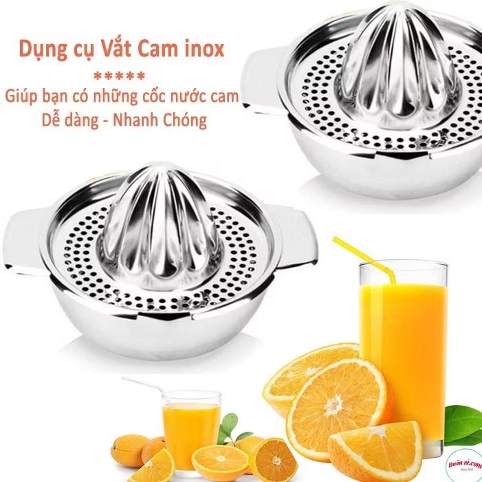 ￼Bộ Dụng Cụ Vắt Cam Bằng Tay Inox không rỉ sáng bóng