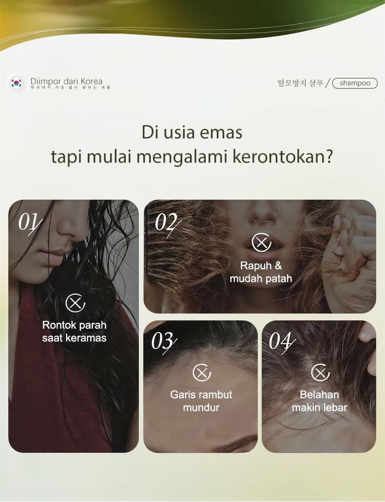 Dr.ville Shampoo Anti Rontok & Penumbuh Rambut Cepat - Sampo Nutrisi Akar Rambut Bervolume Anti Lepek Halus Berkilau Original  500ml