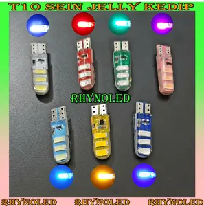 ORIGINAL PROMO 4 PCS LAMPU LED MOTOR T10 JELLY 6 MATA KEDIP | LAMPU SEIN MOTOR LAMPU SENJA MOTOR ORI