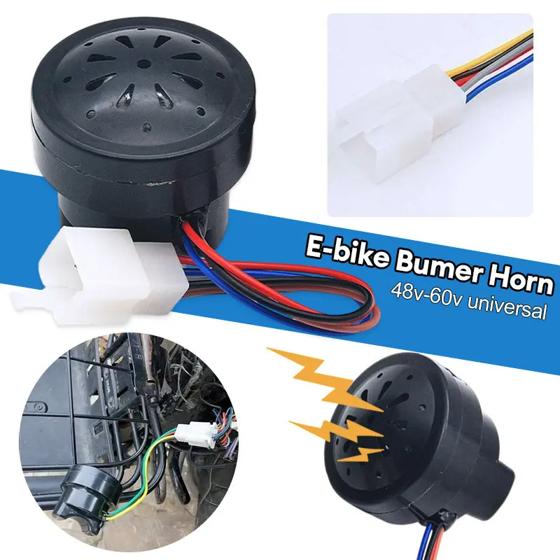 Flasher Sepeda Listrik 3 in 1 Klakson Sein Alarm Sepeda Listrik 48V - 60V