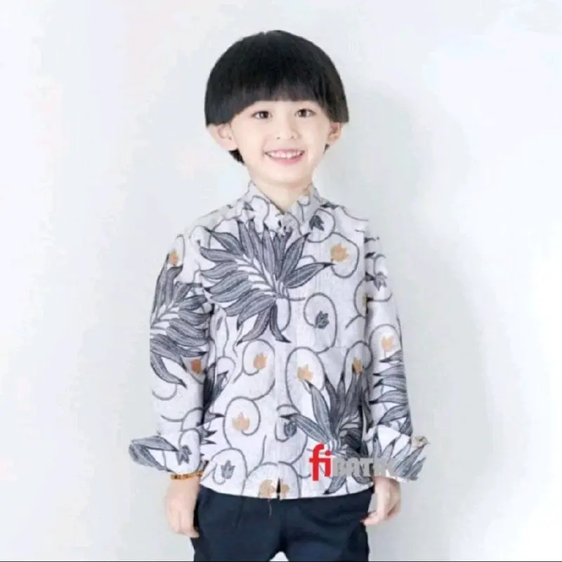 Baju kemeja batik anak lengan panjang laki laki cowok cowo Murah umur 2-13 tahun modern terbaru 2024 / kemeja batik anak lengan panjang usia 2-13 th berkualitas diskon besar2an / kemeja anak lengan panjang laki laki keren murah / bisa COD bayar ditempat 3