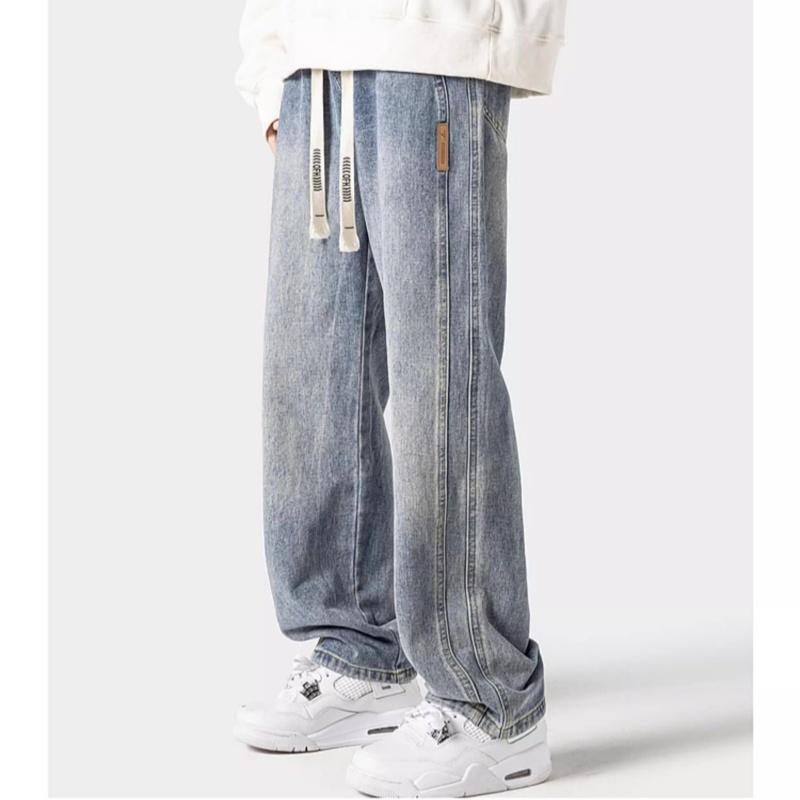 celana baggy jeans pria celana jeans korean style pria celana cowok panjang kekinian