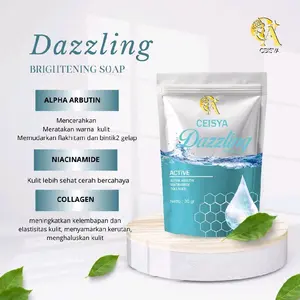Ceisya Dazzling Soap Mencerahkan Kulit Alami Memudarkan Flek Hitam & Bintik Gelap Untuk Wanita & Pria BPOM Aman
