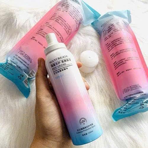 (COMBO 3 chai)Xịt chống nắng body trắng da Maycreate, Chai xịt chống nắng trắng da 150ml