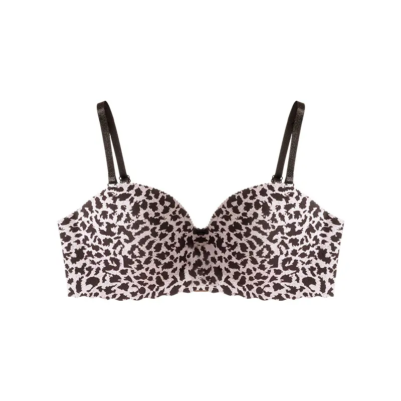 Missoofficial.id BR1931 Bh Bra Wanita Tanpa Kawat Motif Macam Tutul Seamless PushUp Bralette Pakaian Dalam 4