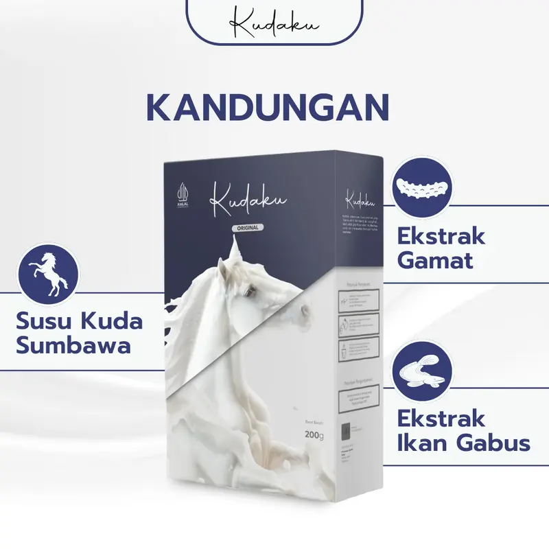 Kudaku - Susu Kuda Liar Sumbawa Asli Membantu Menjaga Kesehatan Tulang & Sendi Milk Bahan Dairy Minuman Bubuk  Susu Etawa 2